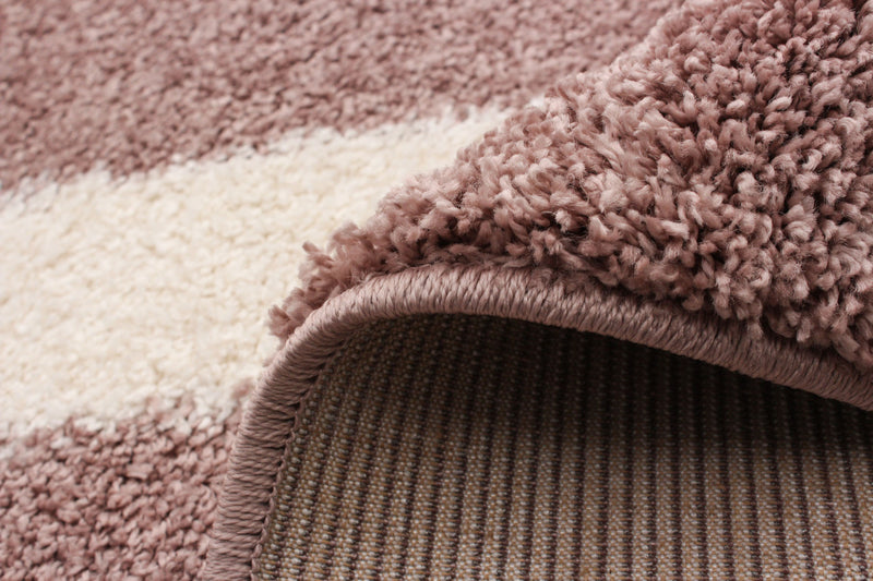 Luci Pink Shag 3'11\" x 6'0\" Area Rug