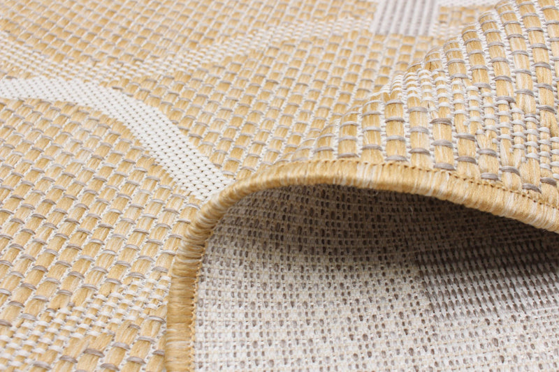 Neisha Abstract Gold Rug 6'7\" X 9'6\" Area Rug