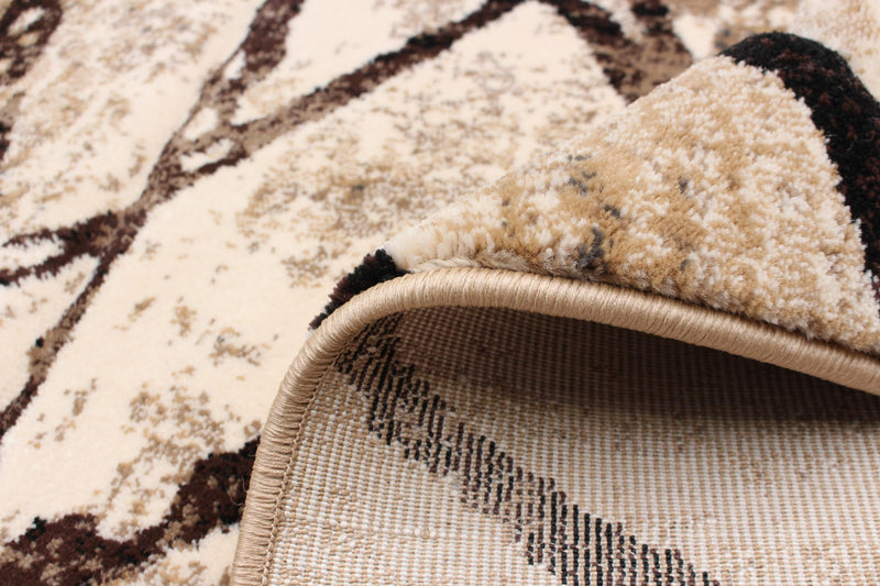 Cherokee Chocolate, Gold Area Rug - 5'3\" X 7'3\" 