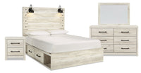 Abby 6-Piece Queen Bedroom Package with Side Storage