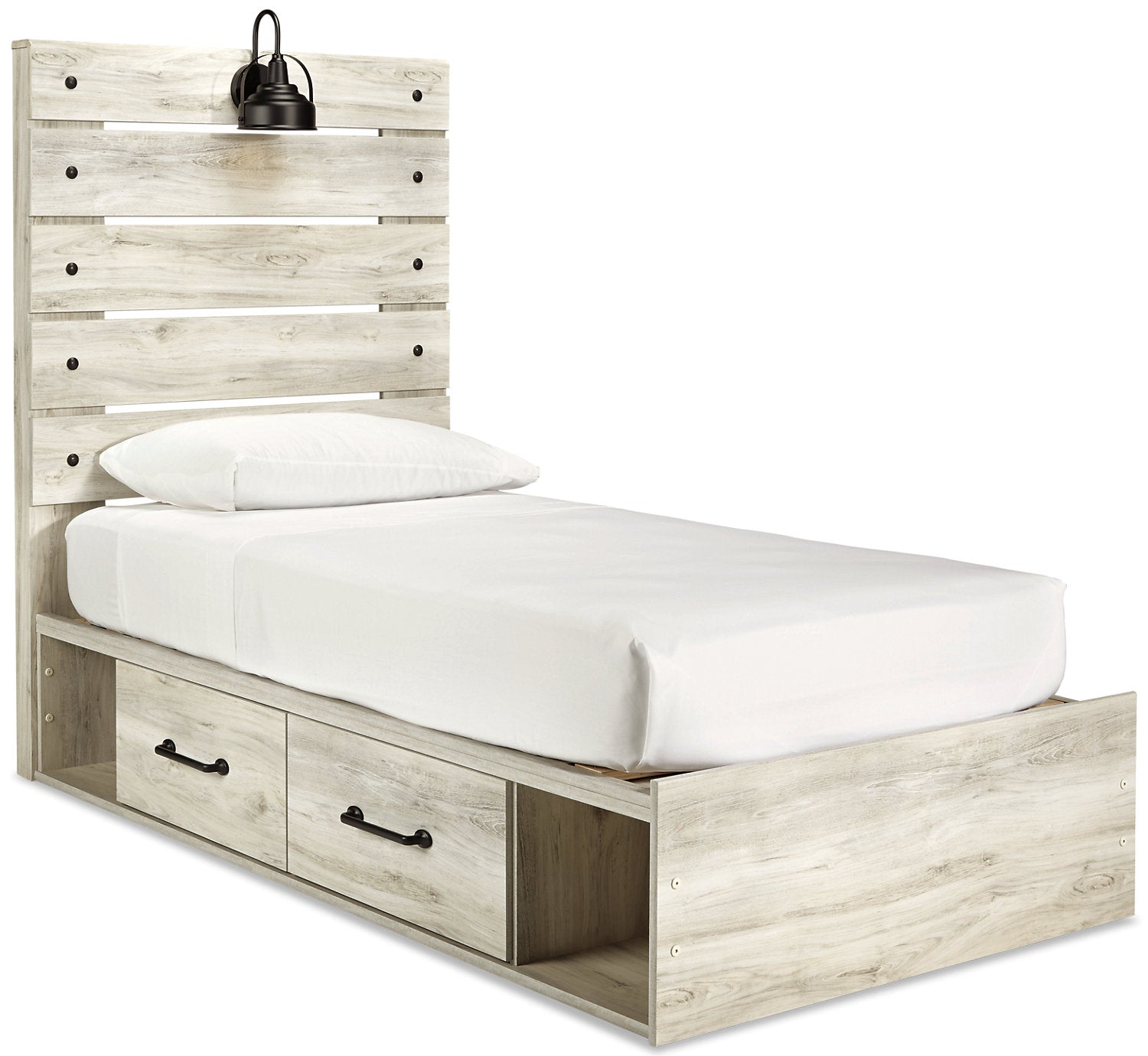 Twin bed with side headboard discount