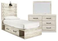 Abby 5-Piece Twin Bedroom Package with Side Storage
