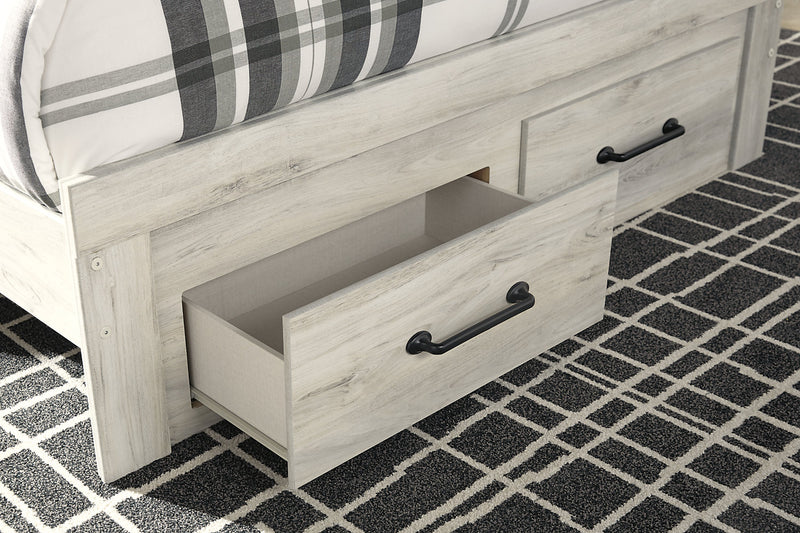Abby 5pc Bedroom Set with Storage Bed, Dresser & Mirror, LED, USB, White - Queen Size