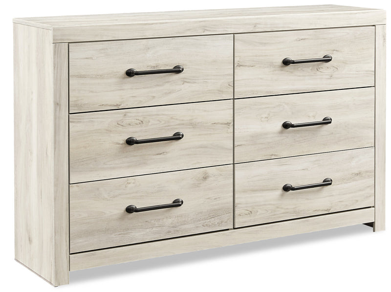 Abby Dresser - {Rustic}, {Industrial} style Dresser in White {Engineered Wood}
