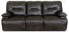 Beau Genuine Leather Power Reclining Sofa - Grey