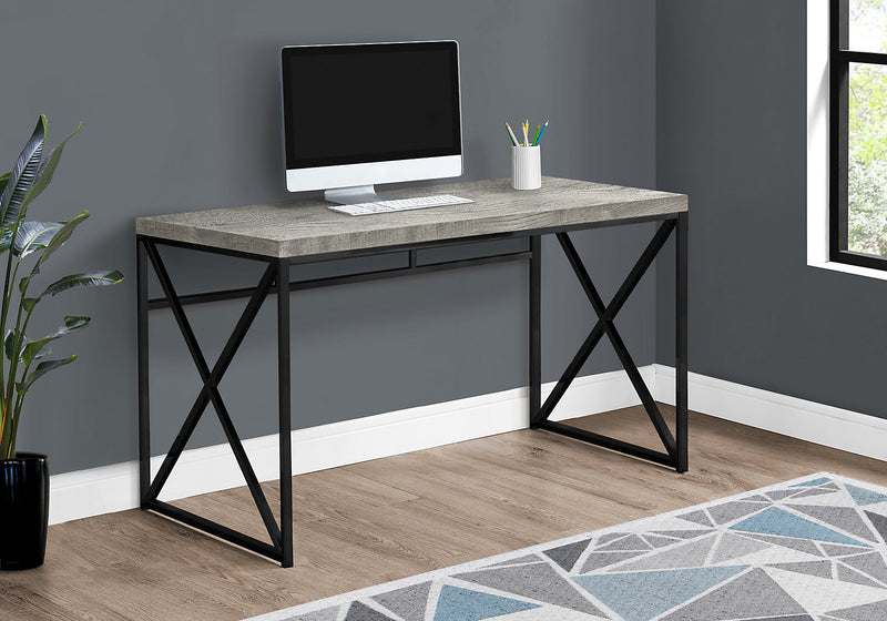 Brady 47.25\" Reclaimed Wood Look Office Desk - Grey