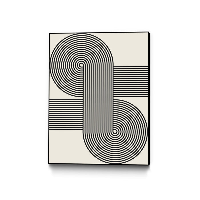 \"Simplicity Xv\" Canvas Framed Black 30x40 Wall Art