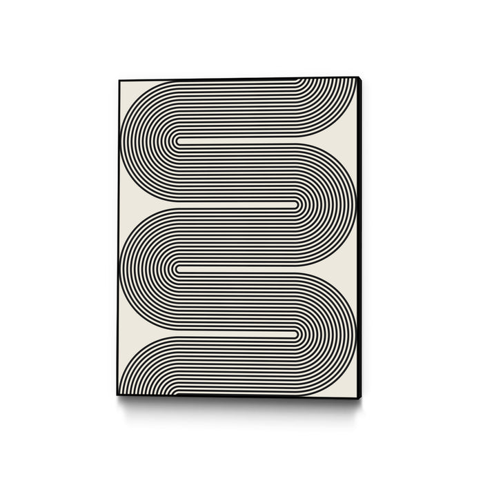 \"Simplicity Xvi\" Canvas Framed Black 24x32 Wall Art