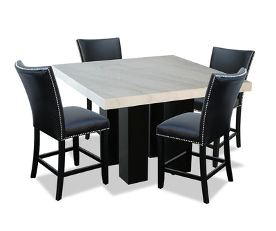 Cami 5-Piece Counter-Height Dining Set - Black