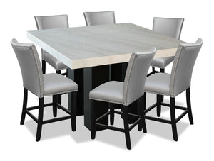 Cami 7-Piece Counter-Height Dining Set - Grey