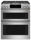 Café Slide-In Double-Oven Gas Range with Convection - CCGS750P2MS1