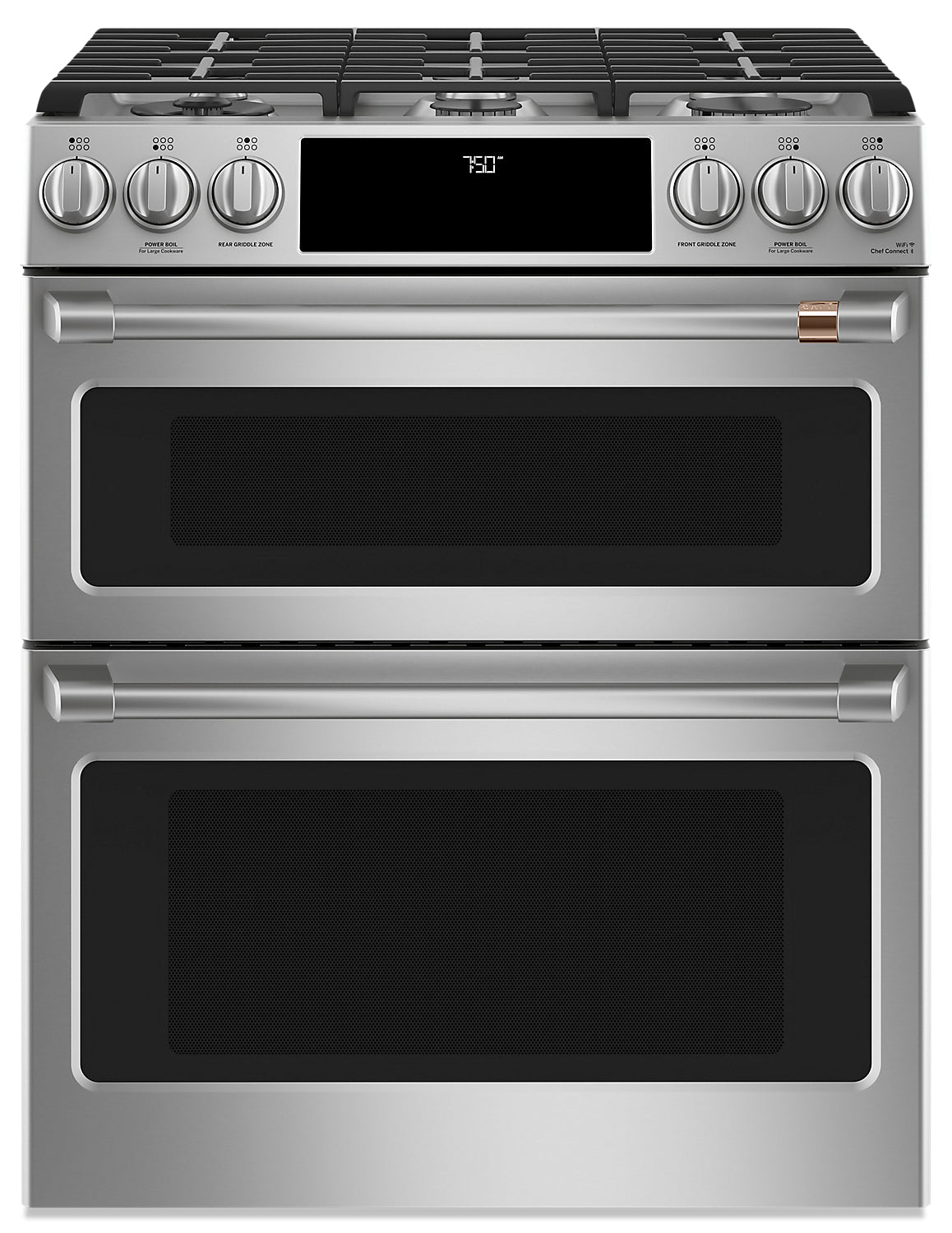 Built in gas double on sale ovens with gas grill