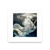\"Float 3\" Matted and Framed White 30x30 Wall Art