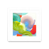 "Vav 05" Matted and Framed White 30x30 Wall Art
