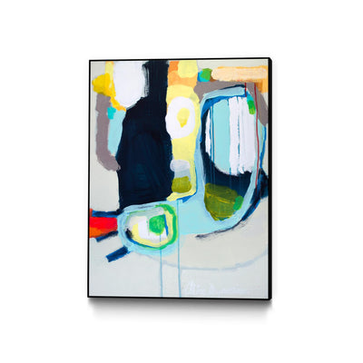 "Old Tricks" Canvas Framed Black 24x32 Wall Art