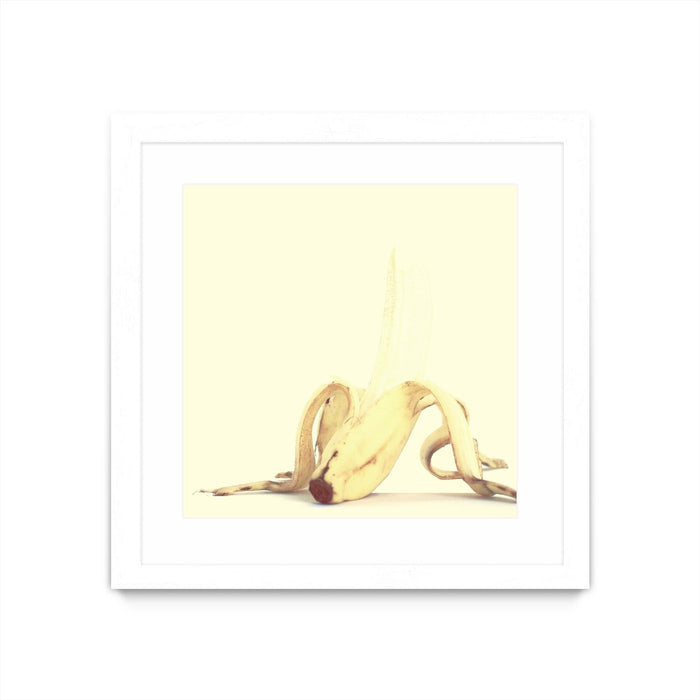 \"Banada Honey Puff\" Matted and Framed White 30x30 Wall Art