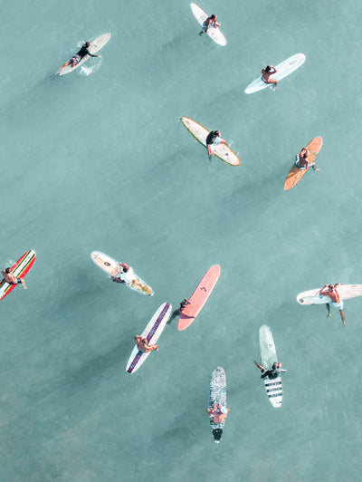 "Surfers Ii" Giant Art 72x54 Wall Art