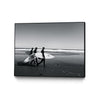 \"Surfers Iii\" Canvas Framed Black 40x30 Wall Art