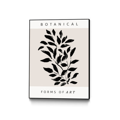 "Forms Of Art" Canvas Framed Black 30x40 Wall Art