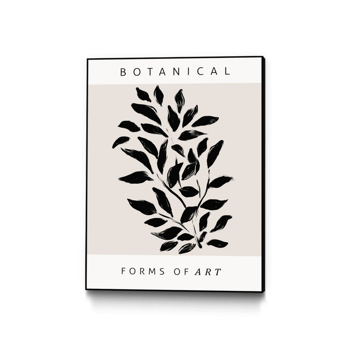\"Forms Of Art\" Canvas Framed Black 24x32 Wall Art