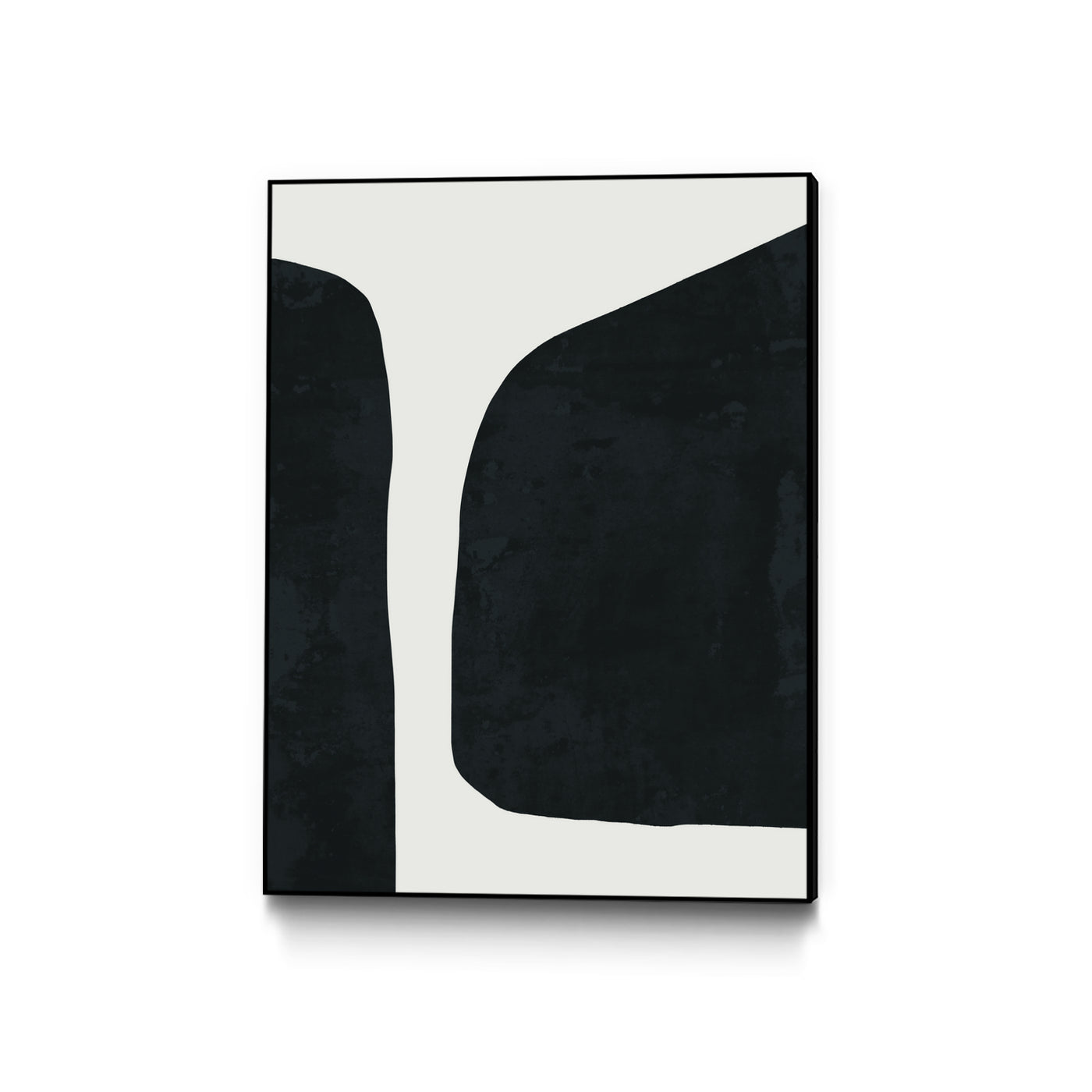 "Black Abstract " Canvas Framed Black 30x40 Wall Art The Brick