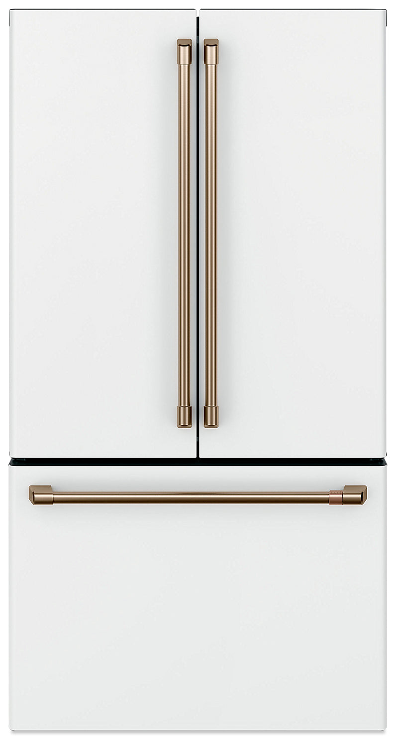 Café 23.2 Cu. Ft. French-Door Counter-Depth Refrigerator - CWE23SP4MW2 - Refrigerator in Matte White