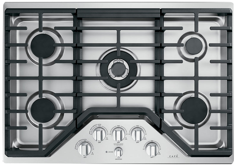 Café 5-Piece Gas Cooktop Brushed Stainless Steel Knobs - CXCG1K0PMSS