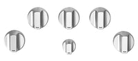 Café 5-Piece Gas Cooktop Brushed Stainless Steel Knobs - CXCG1K0PMSS