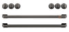 Café Induction Range Brushed Black Knobs and Handles Set - CXFCHHKPMBT