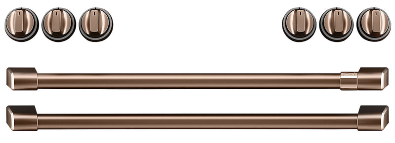 Café Induction Range Brushed Copper Knobs and Handles Set - CXFCHHKPMCU - Accessory Kit in Brushed Copper