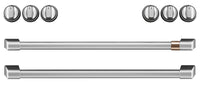 Café Induction Range Brushed Stainless Steel Knobs and Handles Set - CXFCHHKPMSS