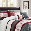 Lampa 7-Piece King Comforter Set - Red