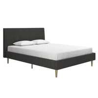 Mr. Kate Daphne Full Upholstered Bed - Dark Grey 