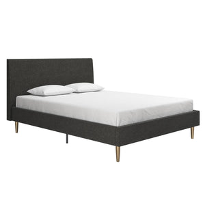 Mr. Kate Daphne Full Upholstered Bed - Dark Grey