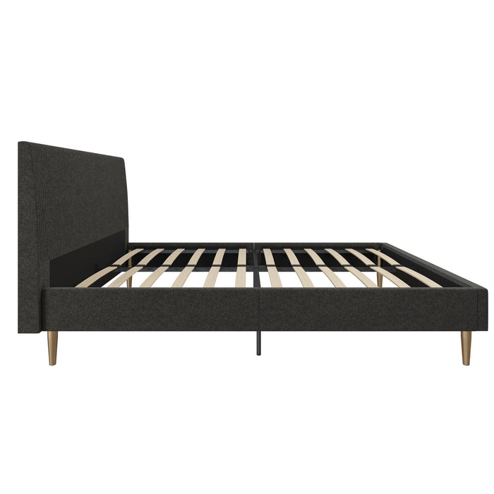 Mr. Kate Daphne Full Upholstered Bed - Dark Grey