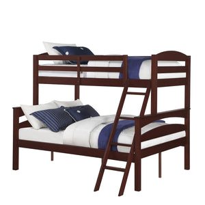 DHP Brady Twin-Over-Full Wood Bunk Bed - Espresso