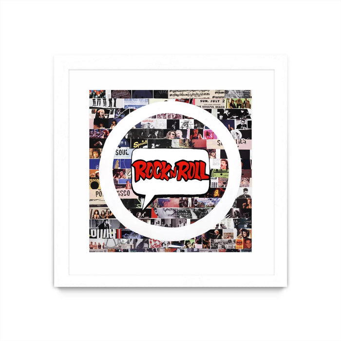 \"Its Here To Stay\" Matted and Framed White 30x30 Wall Art