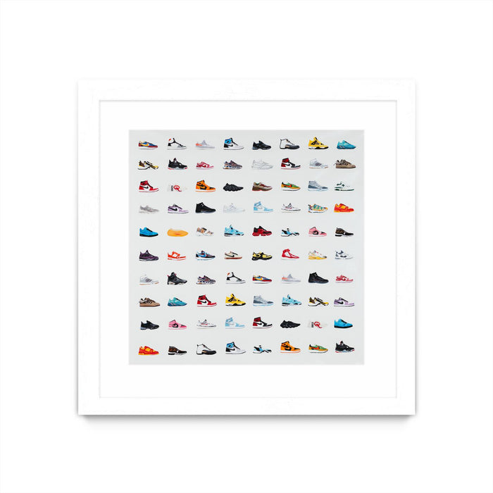 \"Life Is Short Buy The Shoes\" Matted and Framed White 36x36 Wall Art