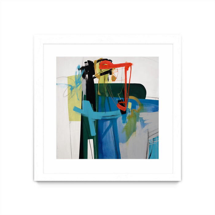 \"Return The Fork\" Matted and Framed White 36x36 Wall Art