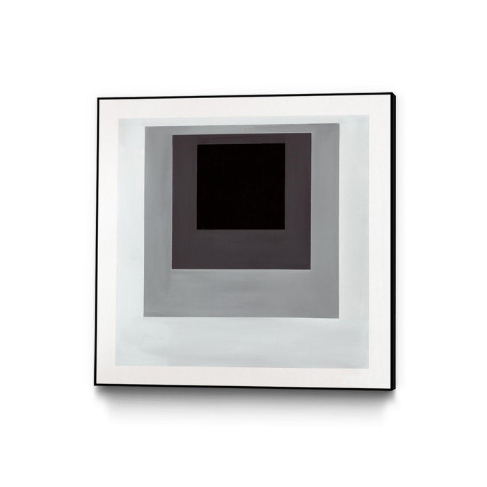 \"Inside Box Thinker\" Canvas Framed Black 20x20 Wall Art