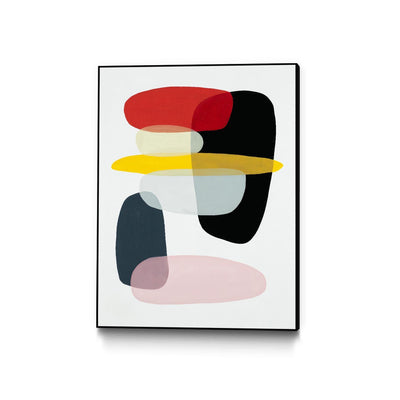 "Joy And Pop I" Canvas Framed Black 30x40 Wall Art