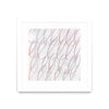 \"Hula I\" Matted and Framed White 36x36 Wall Art