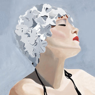 "Getting My Tan On" Canvas Framed Black 20x20 Wall Art