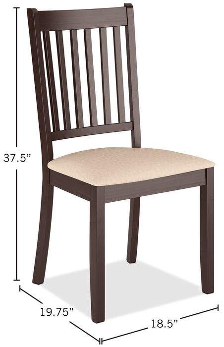 Atwood Dining Chair with Microfibre Seat - Beige