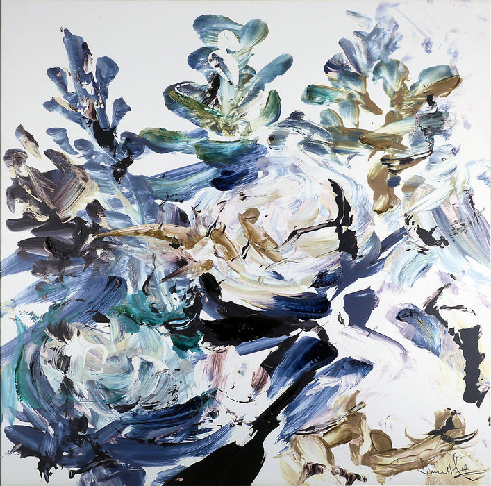 Love Blue - 40\" x 40\"