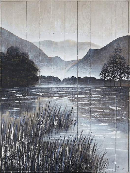 Mountain Lakeshore - 36\" x 48\"