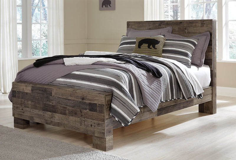 Derekson Panel Headboard, Grey - Full Size