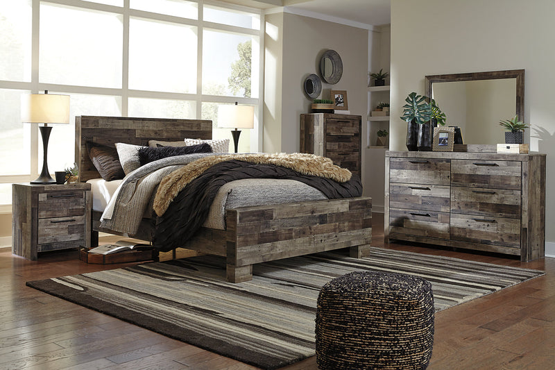 Derekson Panel Headboard, Grey - Queen Size