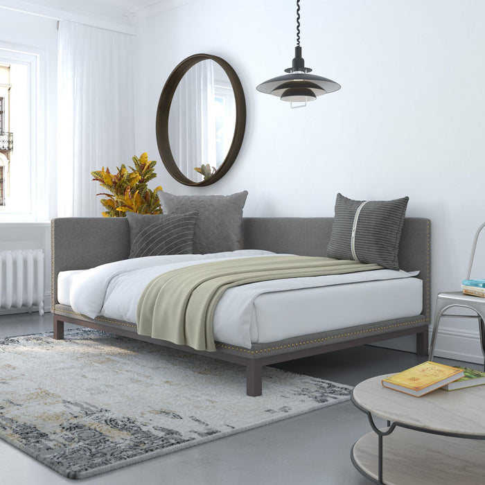 Dorel Home Atwater Living Doris Full Upholstered Daybed - Grey