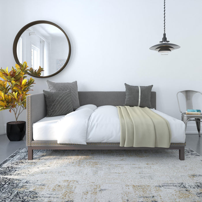 Dorel Home Atwater Living Doris Full Upholstered Daybed - Grey
